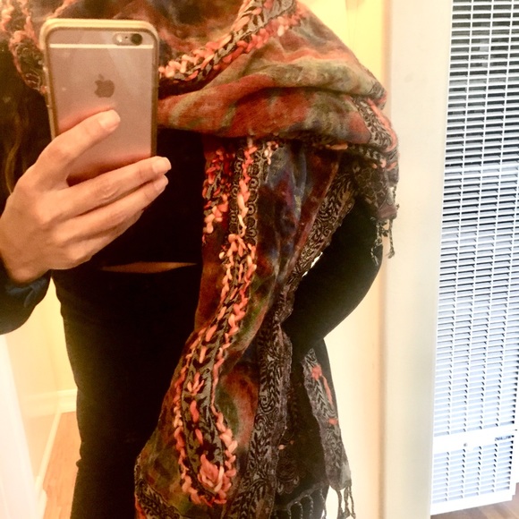 Gorgeous Free People Wrap Scarf multicolored one size - Picture 5 of 14